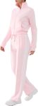 Track suit women 2-piece spring lounge set zip sweatshirt and jogger pants set