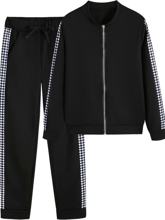 Women 2-piece tracksuit hoodie sweatshirt and jogger pants set