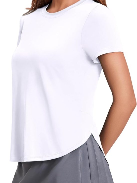 Women's long sleeve V-neck top lightweight quick-dry UPF 50+ sun protection workout hiking running shirt