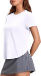 Women's long sleeve V-neck top lightweight quick-dry UPF 50+ sun protection workout hiking running shirt