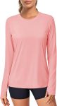 Men's long sleeve sun protection quick-dry moisture-wicking UV UPF fishing workout swim shirt