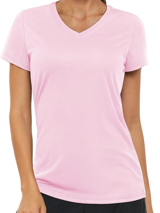 Women's sun shirt moisture-wicking workout top quick-dry long sleeve swim running athletic UPF 80+ UV tee