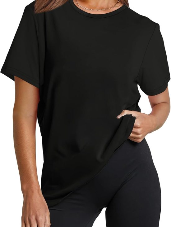 Women's UPF 50+ long sleeve sun protection lightweight hiking workout quick-dry top with pockets